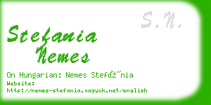 stefania nemes business card